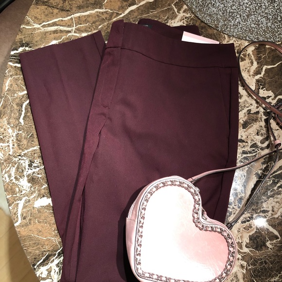 NWT ANN TAYLOR WINE MODERN SLIM PANTS - Picture 3 of 7